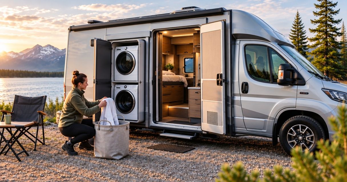 How much does a camper with a washer and dryer cost in 2025?