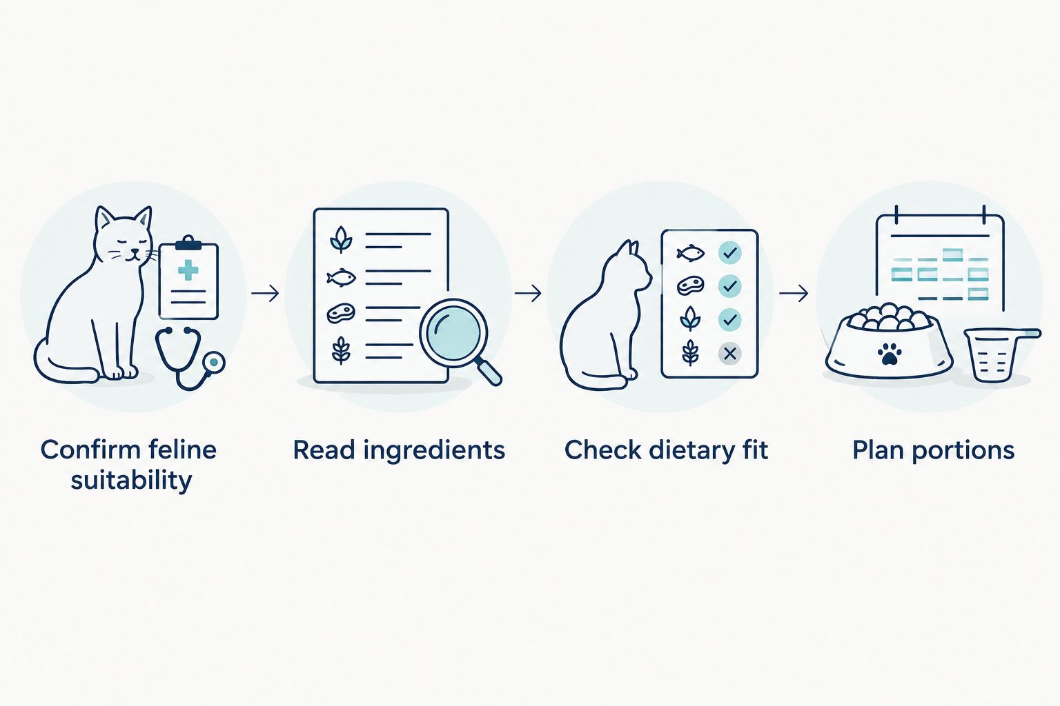 Four checks before choosing a bakery treat for a cat
