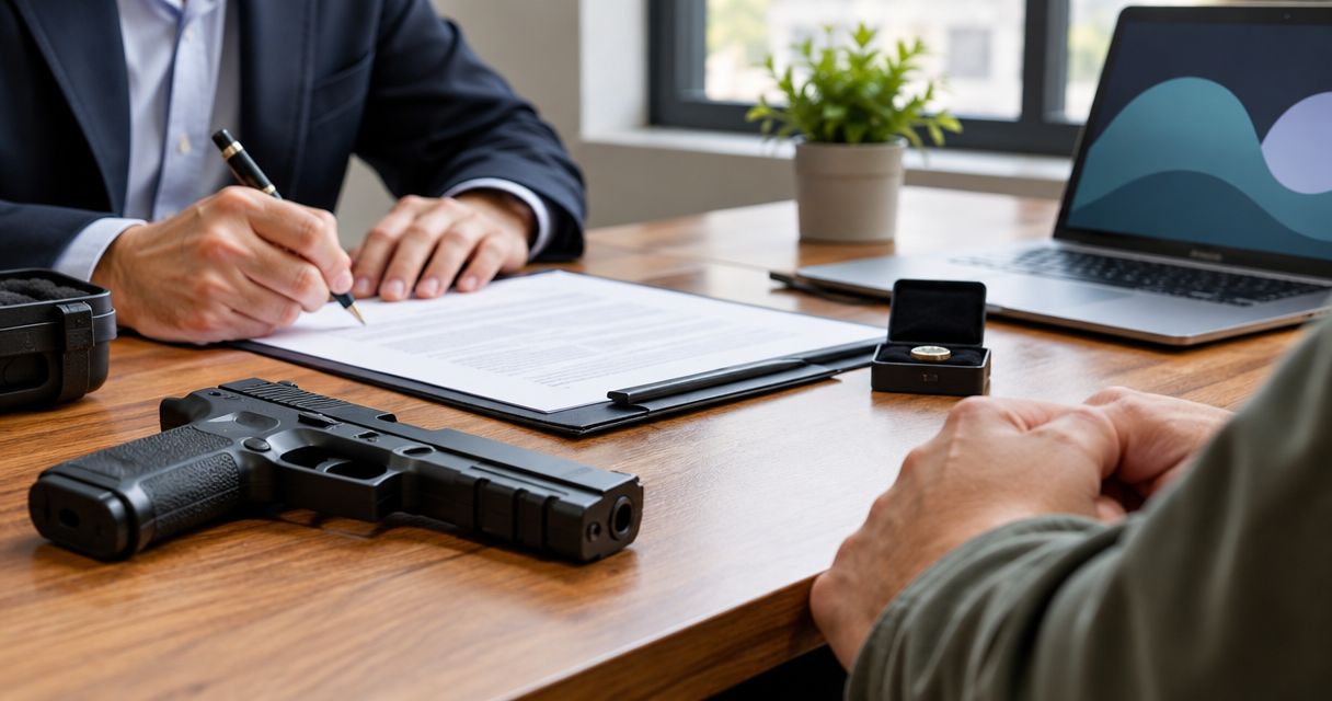 How to connect a notarized bill of sale to a gun transfer