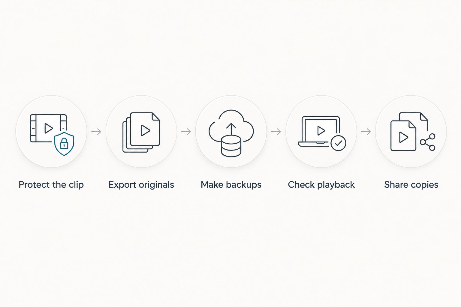 Five steps for protecting, exporting, backing up, checking, and sharing accident footage