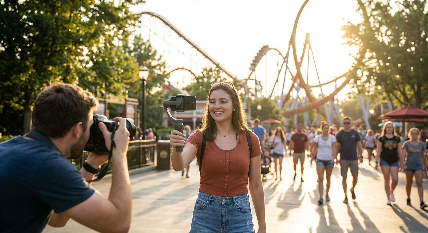 Influencer marketing for theme parks