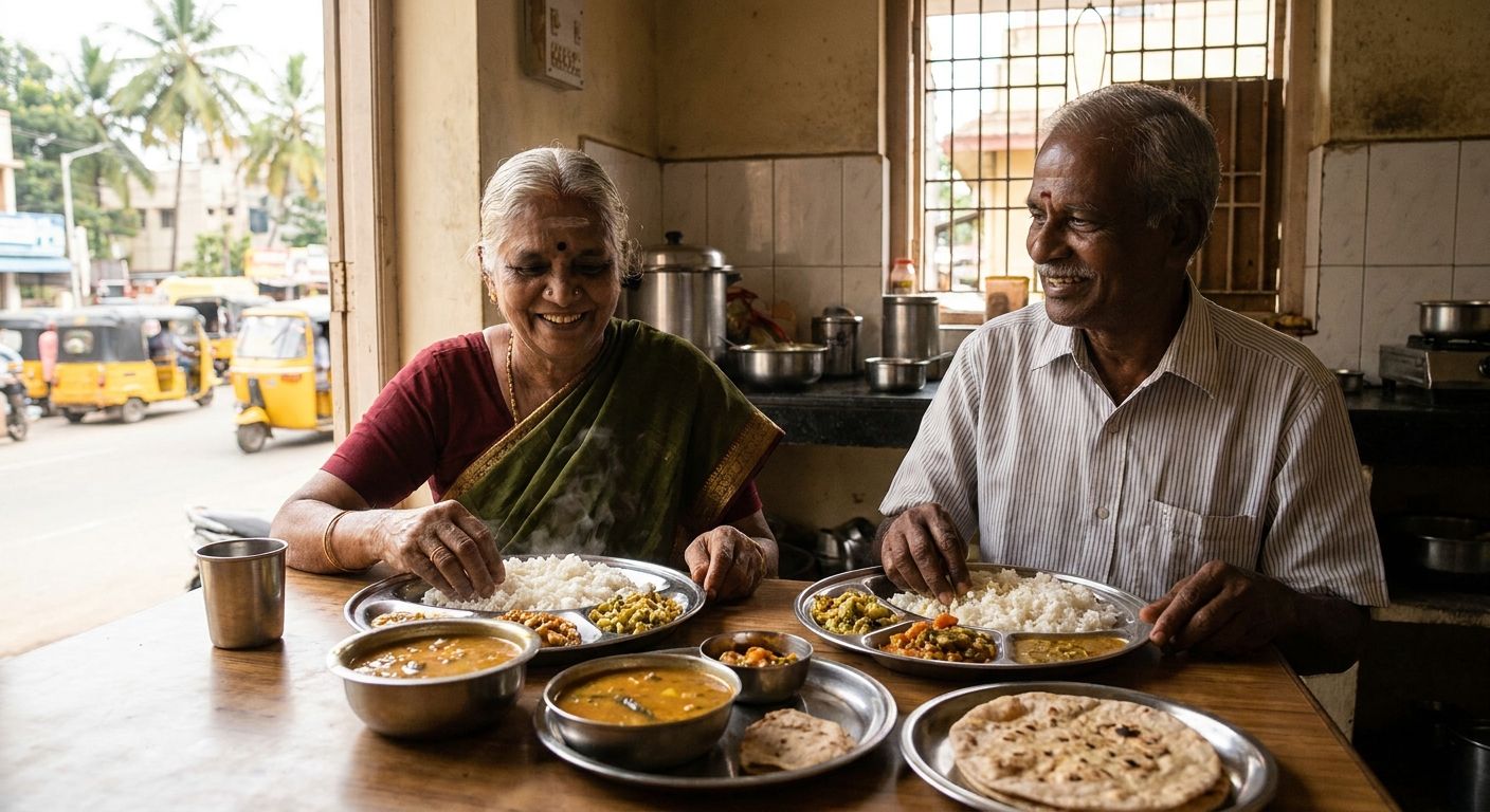 Home-style meals for senior citizens in Chennai