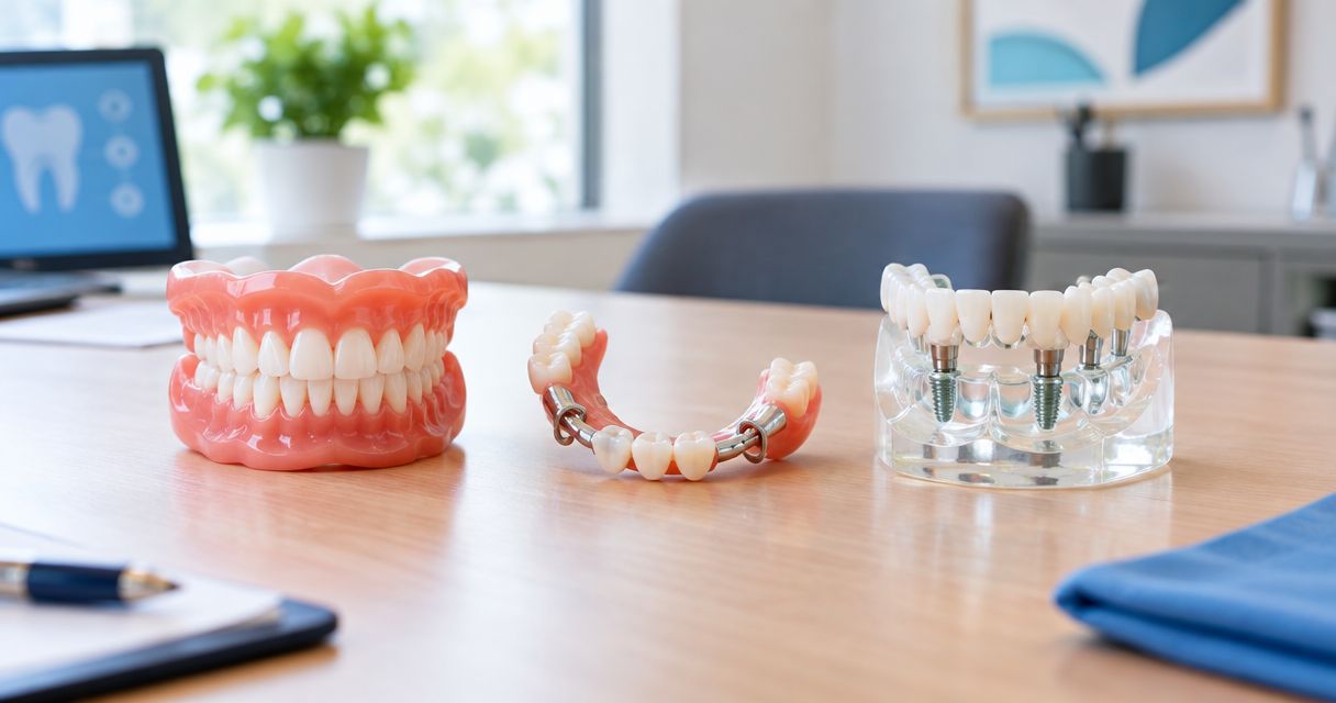 Best denture types compared: full vs partial vs implant