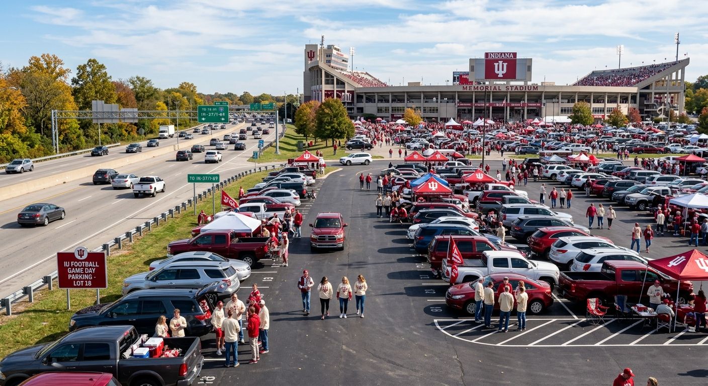 Best IU football parking with easy highway access