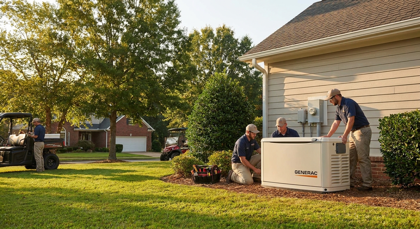 Generac generator installation in Silverhill, AL