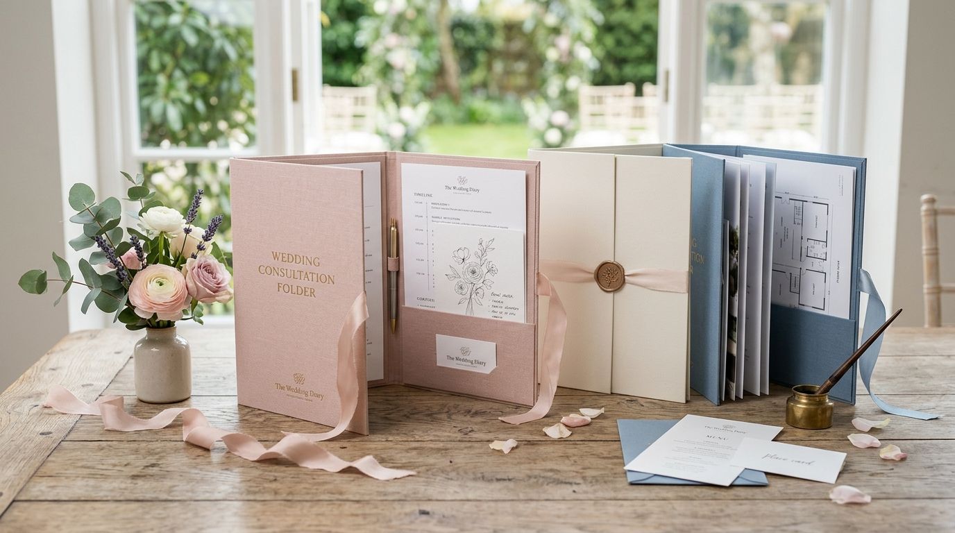 Presentation folders for wedding planners