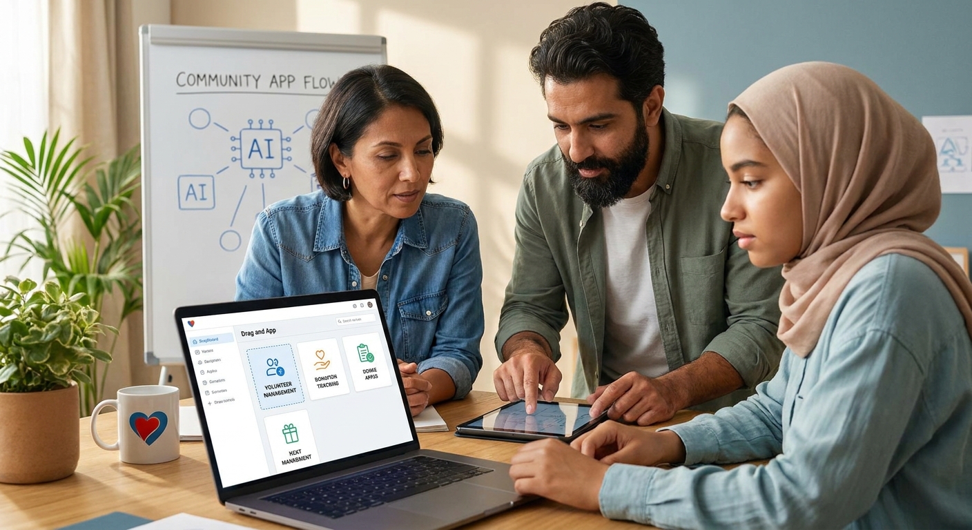 AI app builder for nonprofits and community organizers