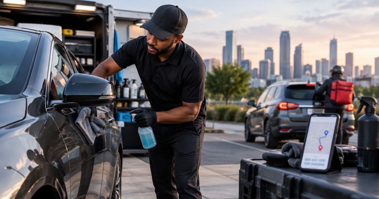 How to schedule mobile detailing around Uber and DoorDash driving hours