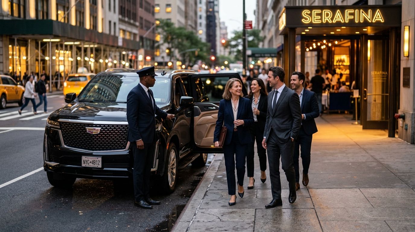 Car service for corporate client entertainment and dinner outings