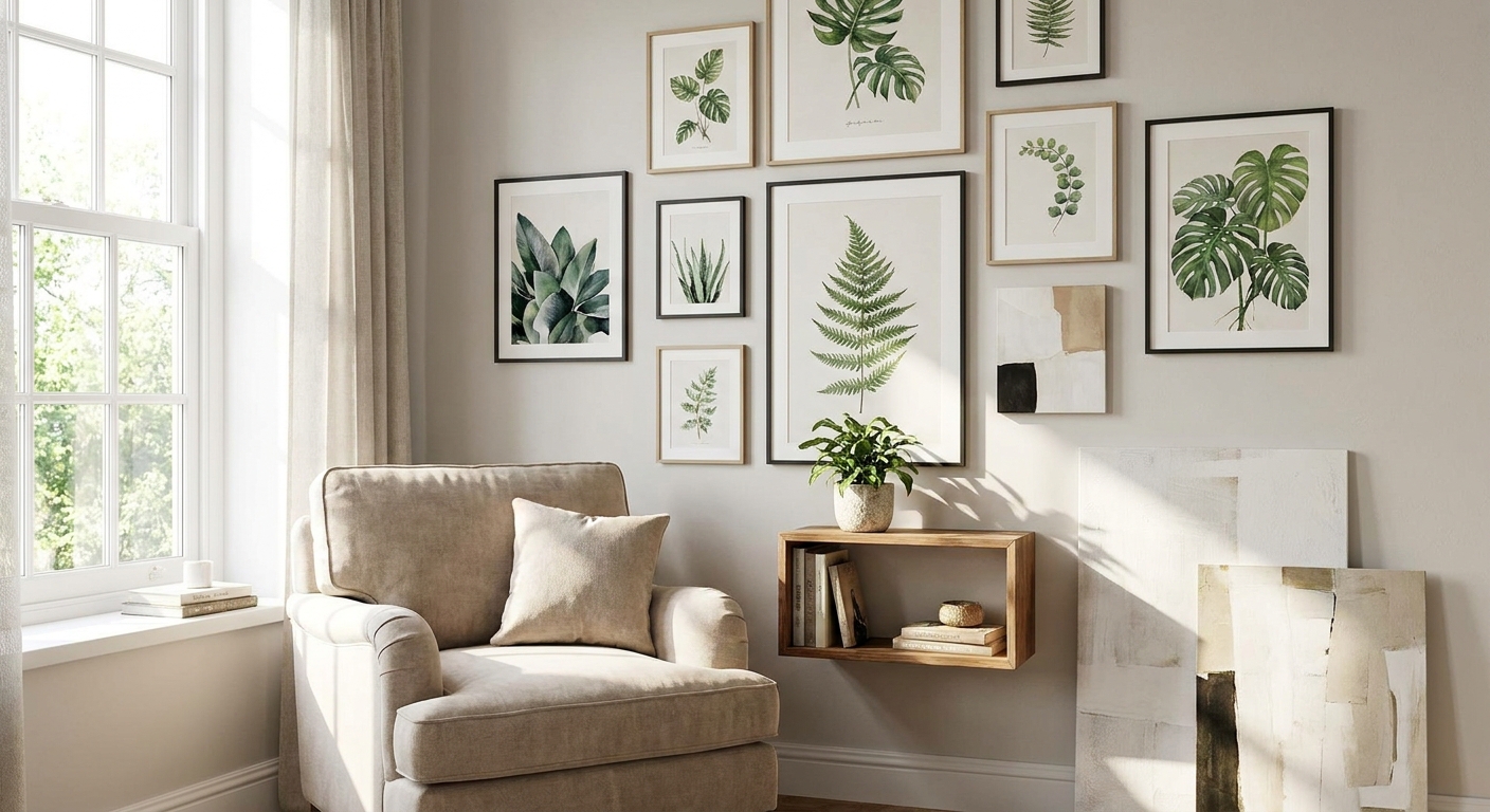 Wall art for reading nooks