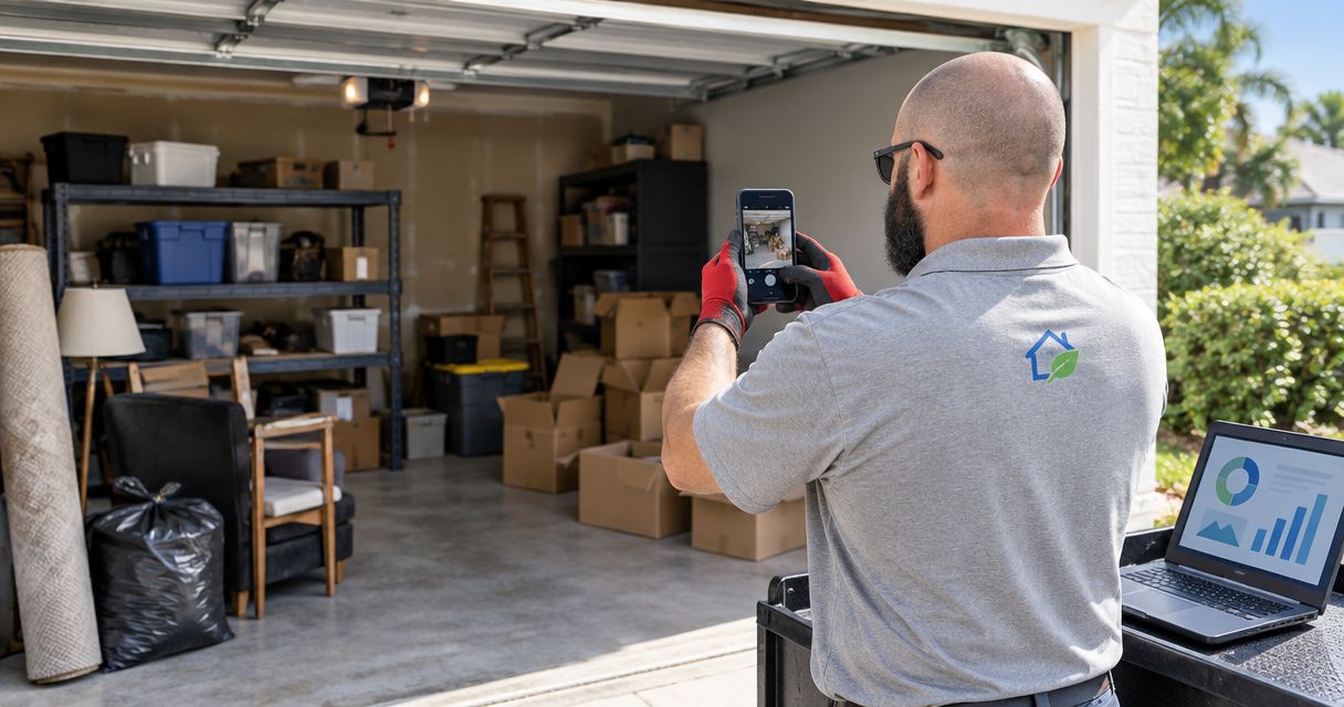 Garage cleanout in Clearwater: what photos to send for a quote
