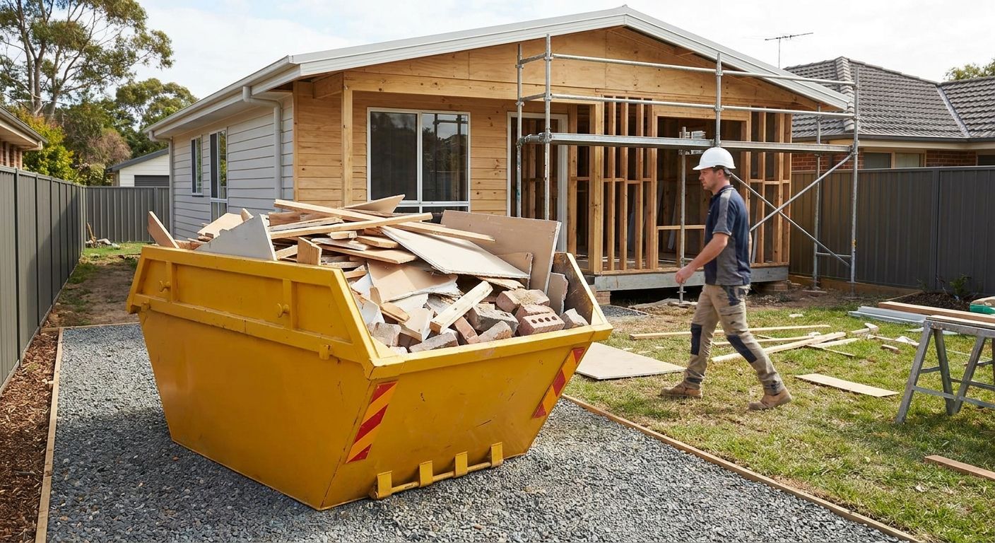 Skip bins for granny flat and small builds