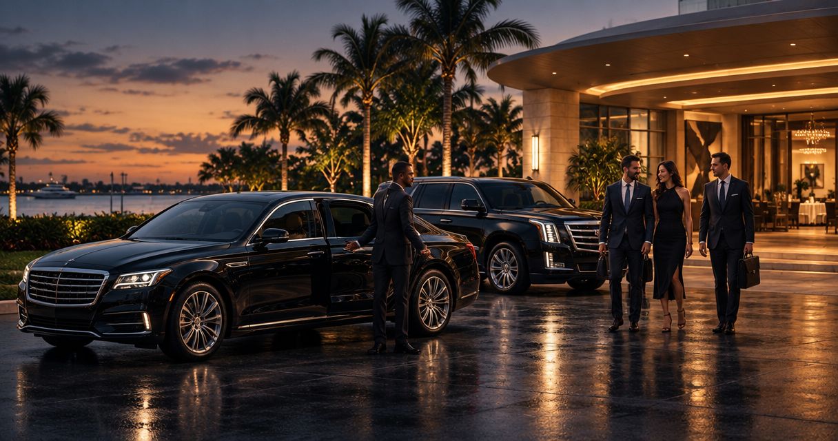 Corporate limo service for business dinners in Palm Beach