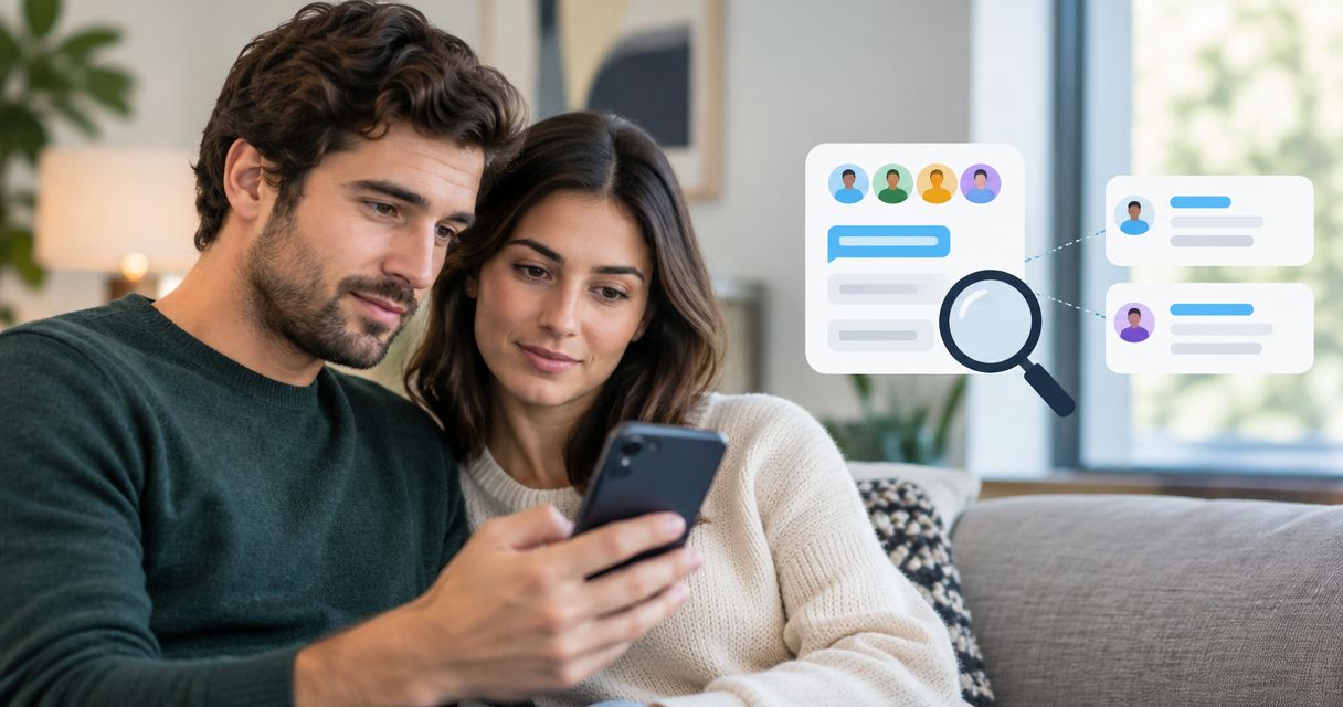 Can an iMessage analyzer separate a couple from a group chat?