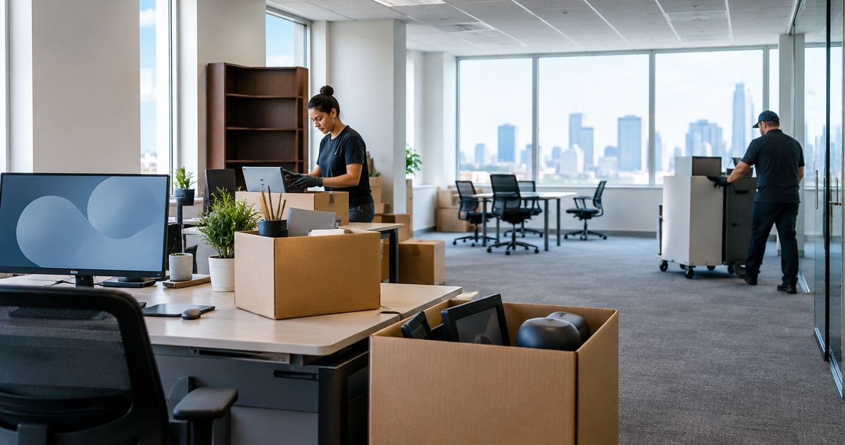 Office downsizing to empty suite: 2026 commercial cleanout workflow