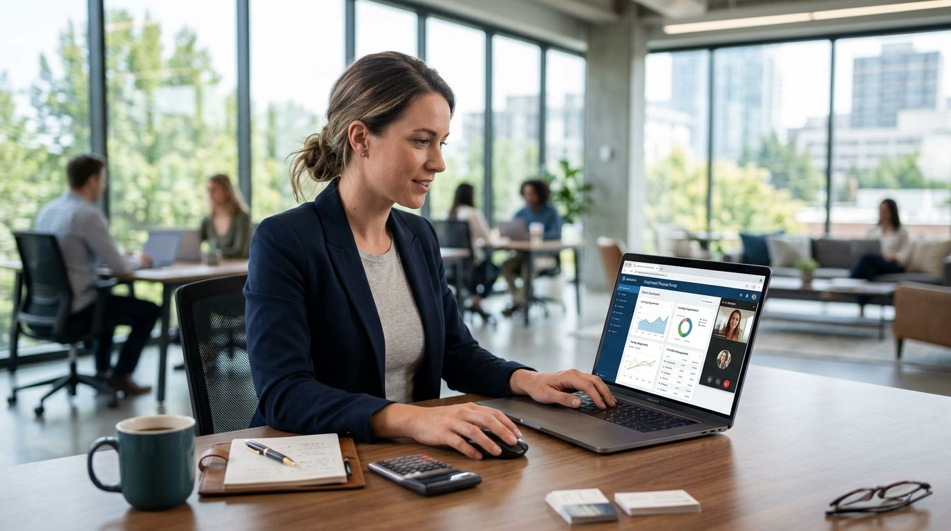 Virtual office for equipment leasing and finance companies
