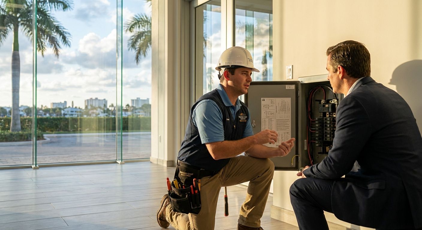 Commercial electrician services for Treasure Coast businesses