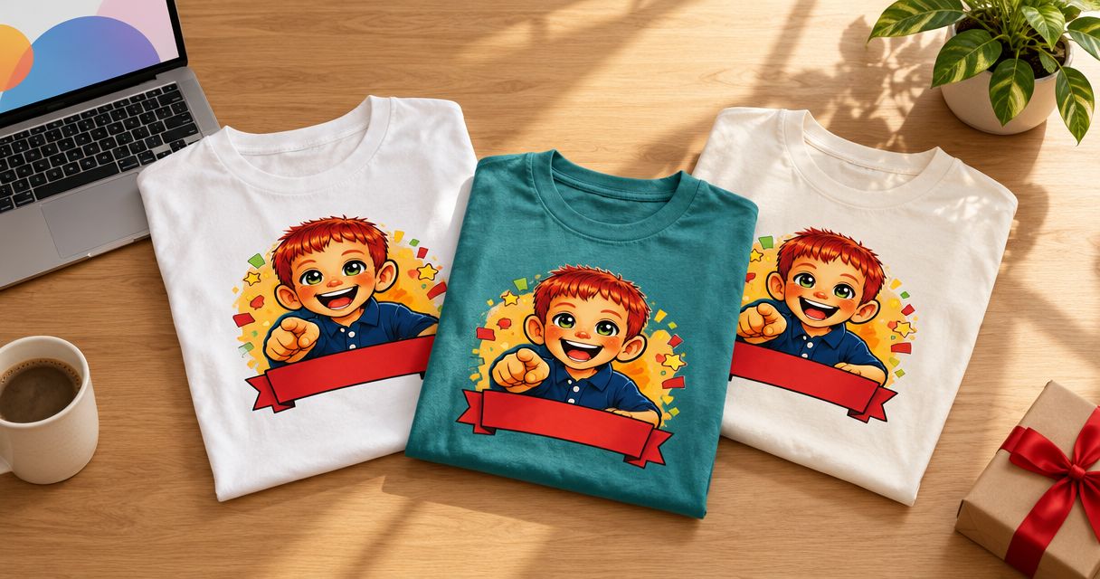 Custom t-shirts with no minimum for one-off gifts