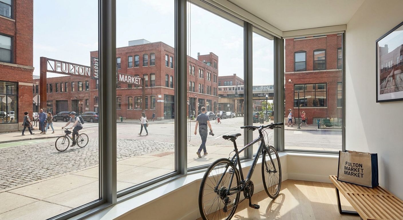 How to live car free in a Fulton Market Chicago apartment