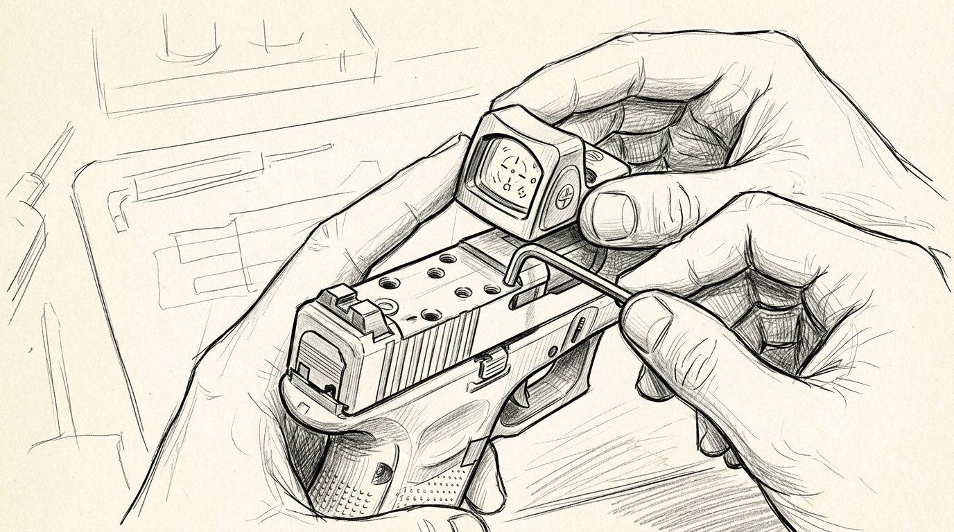 Osight red dot sights and RMR mounts: check fit before mounting