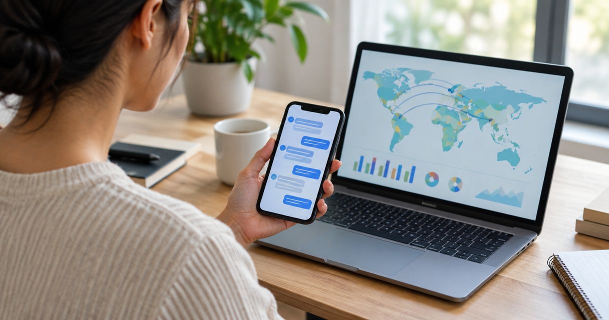 How time zones affect a text message analysis