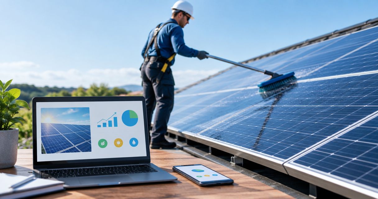 Marketing for solar panel cleaning and maintenance companies