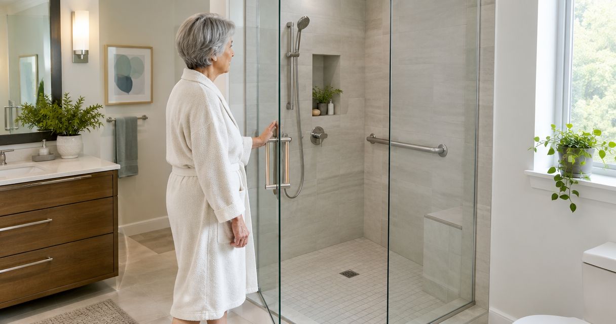 Best shower doors for aging-in-place bathrooms