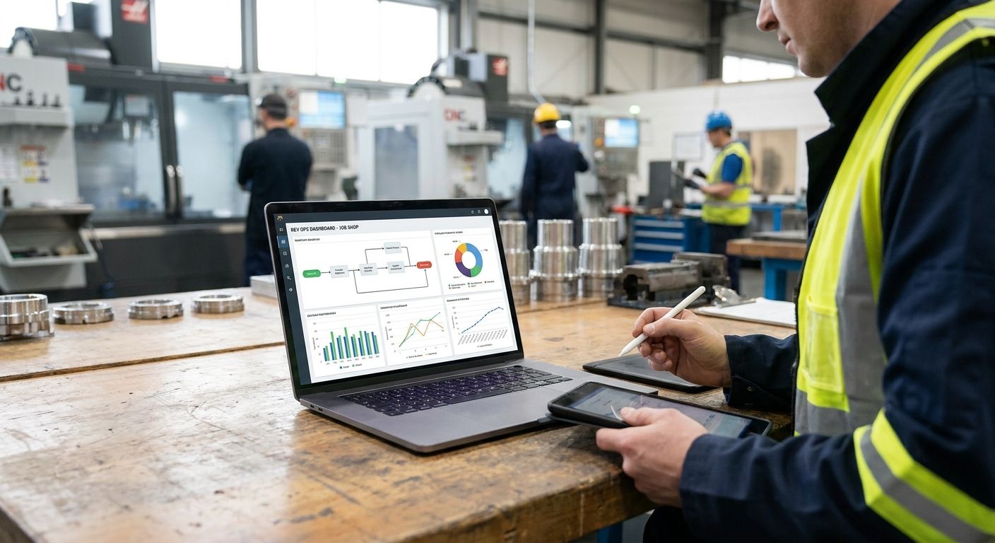 Revenue operations software for job shop manufacturers