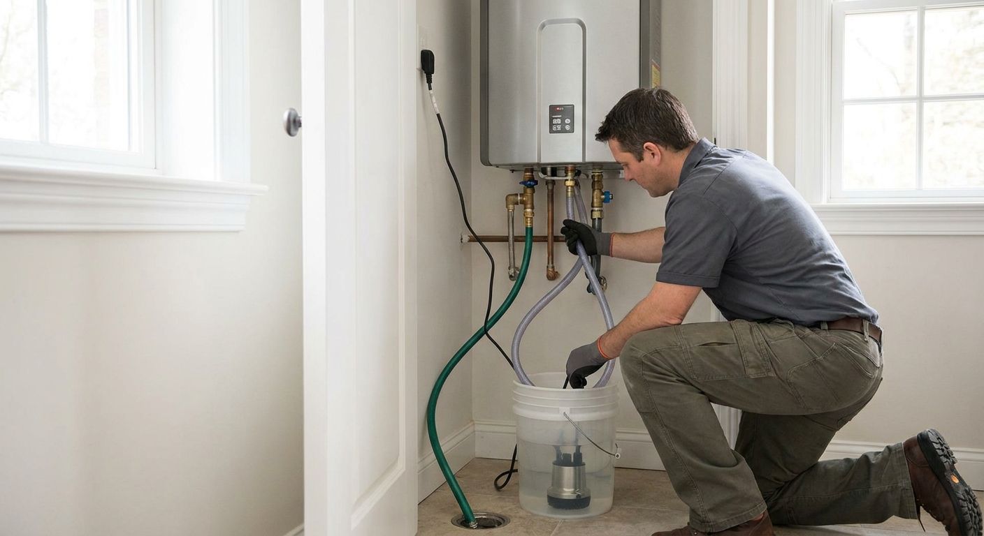 How to flush a tankless water heater at home