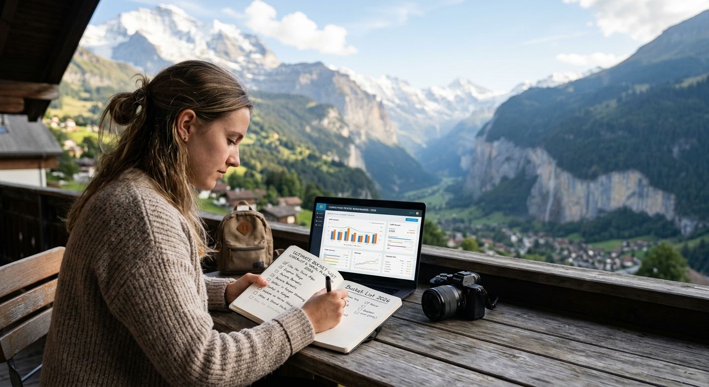 Bucket-list checklist competitor traffic benchmarks 2026
