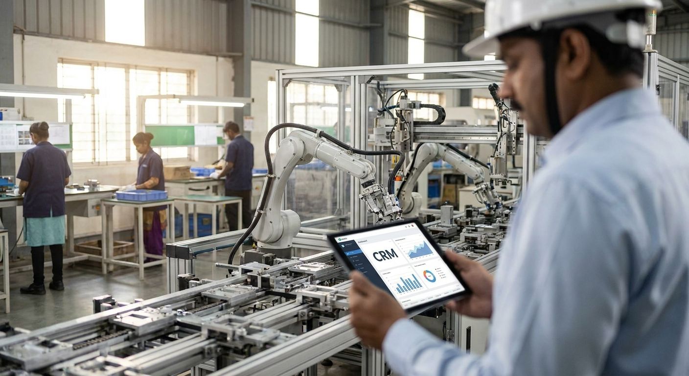 CRM for manufacturing businesses in India