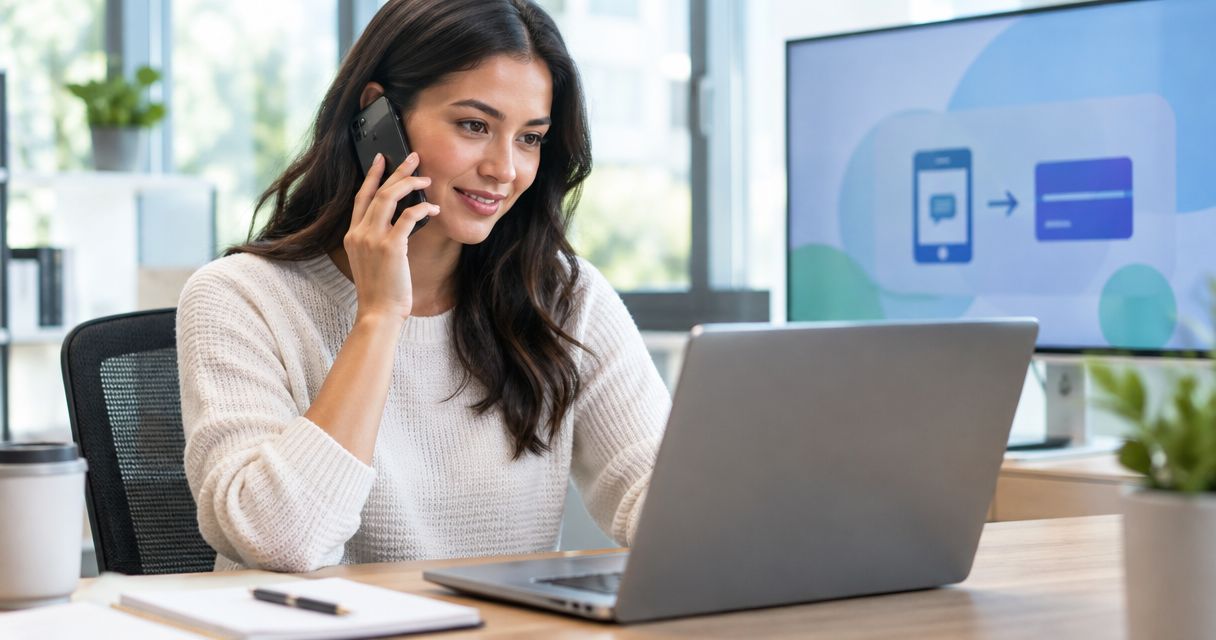 Automatically text a finance PayLink when a customer calls to place an order