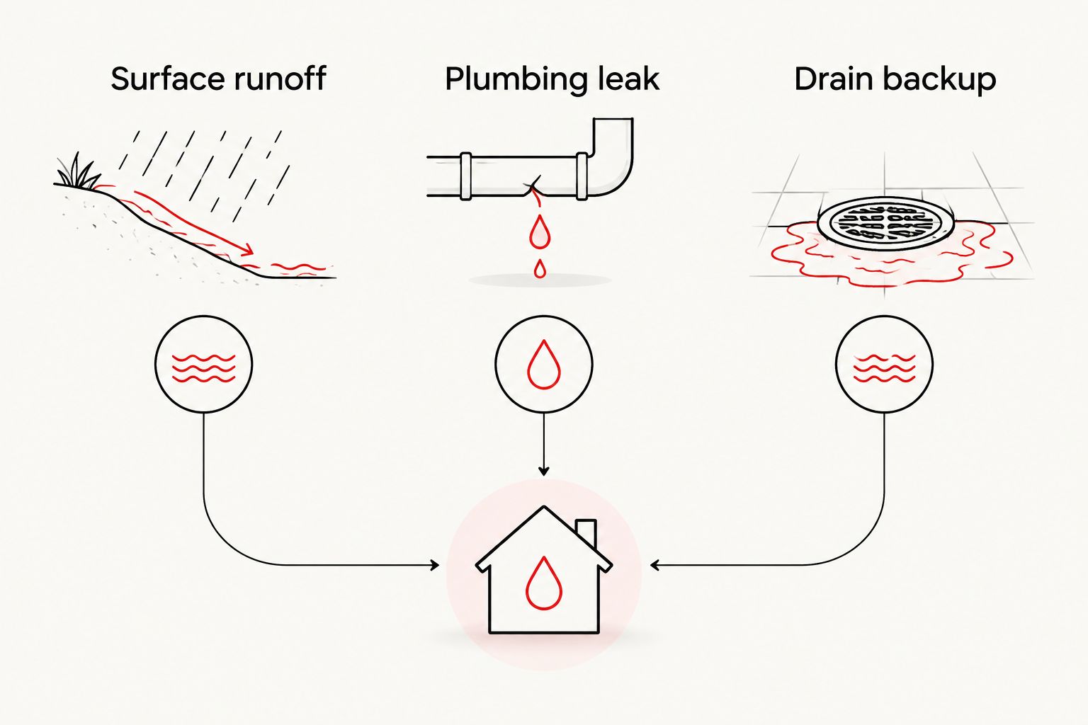 Three water sources to distinguish before choosing a sump pump