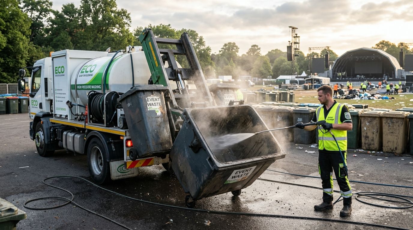 Best trash bin cleaning service for large event cleanup