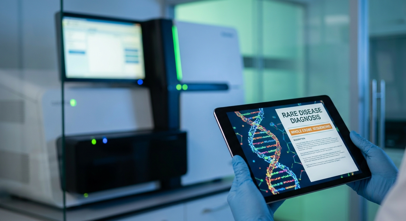 Whole exome sequencing for rare disease diagnosis