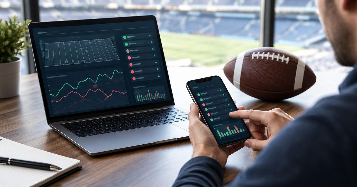 Automatically flag NFL prop line movement when sportsbooks shift odds