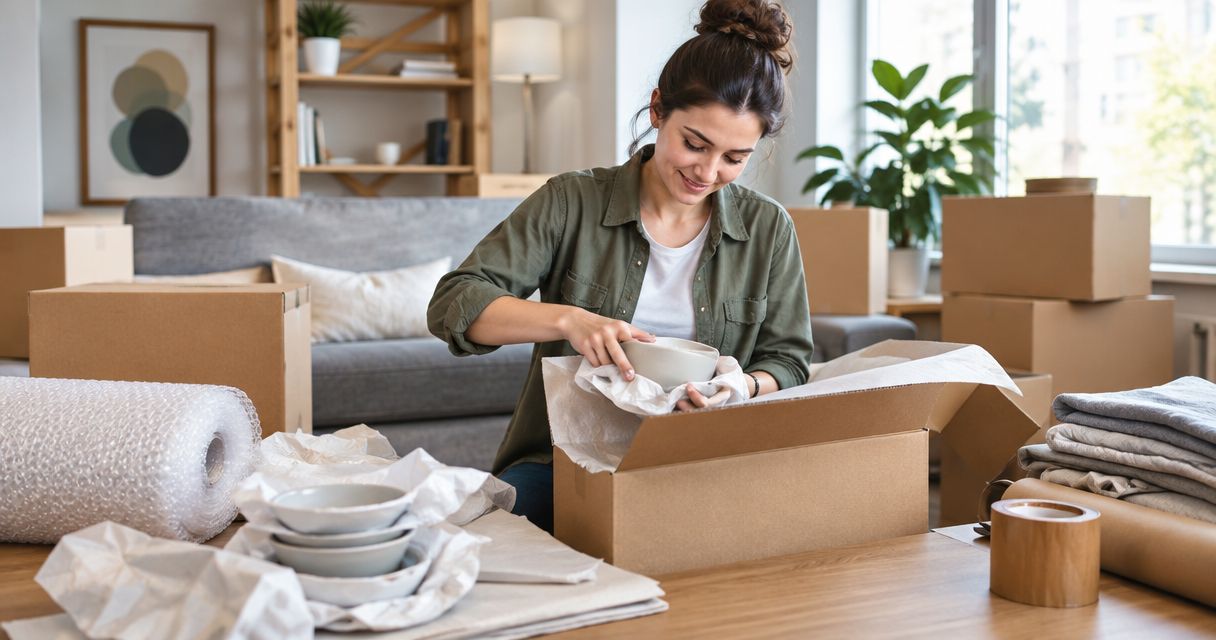 Beste Packmaterialien für die Haushaltsauflösung 2026