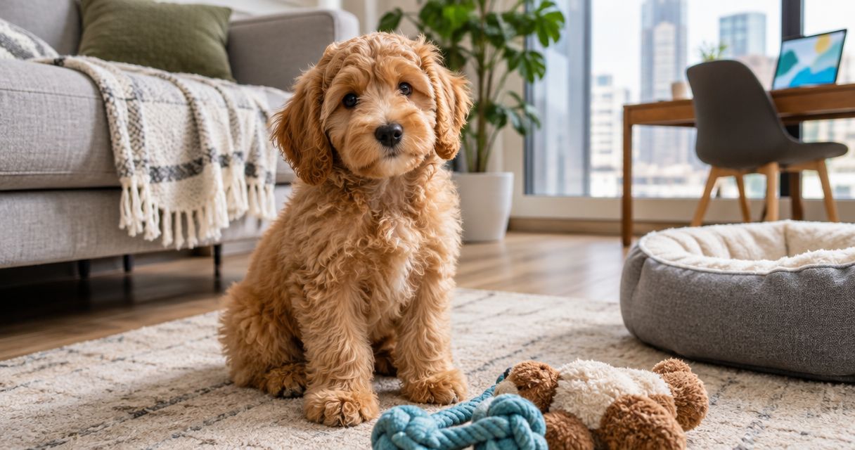 Mini Goldendoodle puppies for apartment living: complete 2026 guide