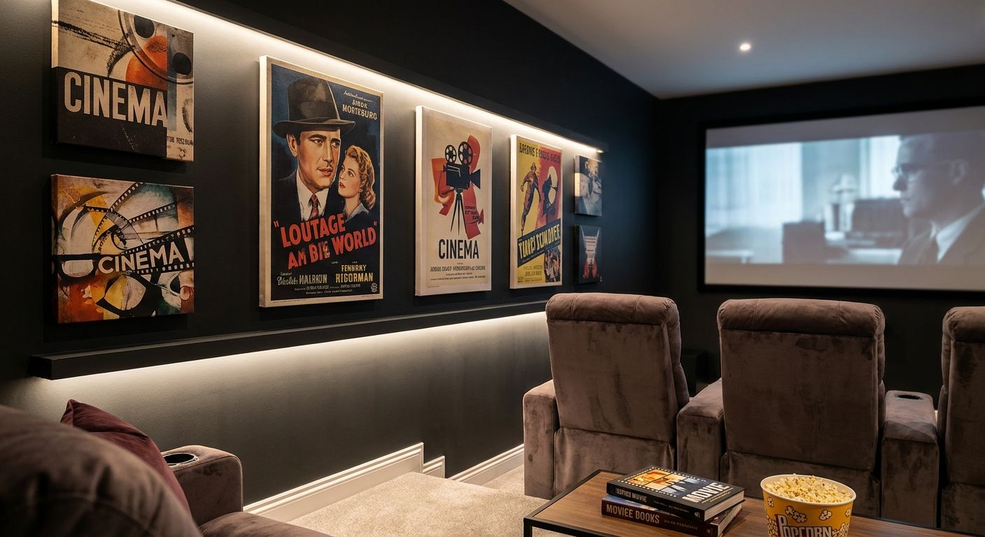 Best canvas prints for home theater accent walls