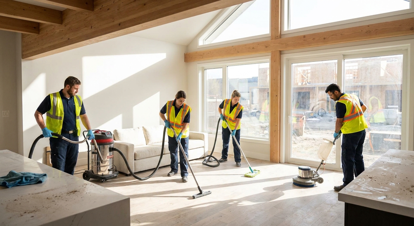 Post-construction cleaning for renovated homes
