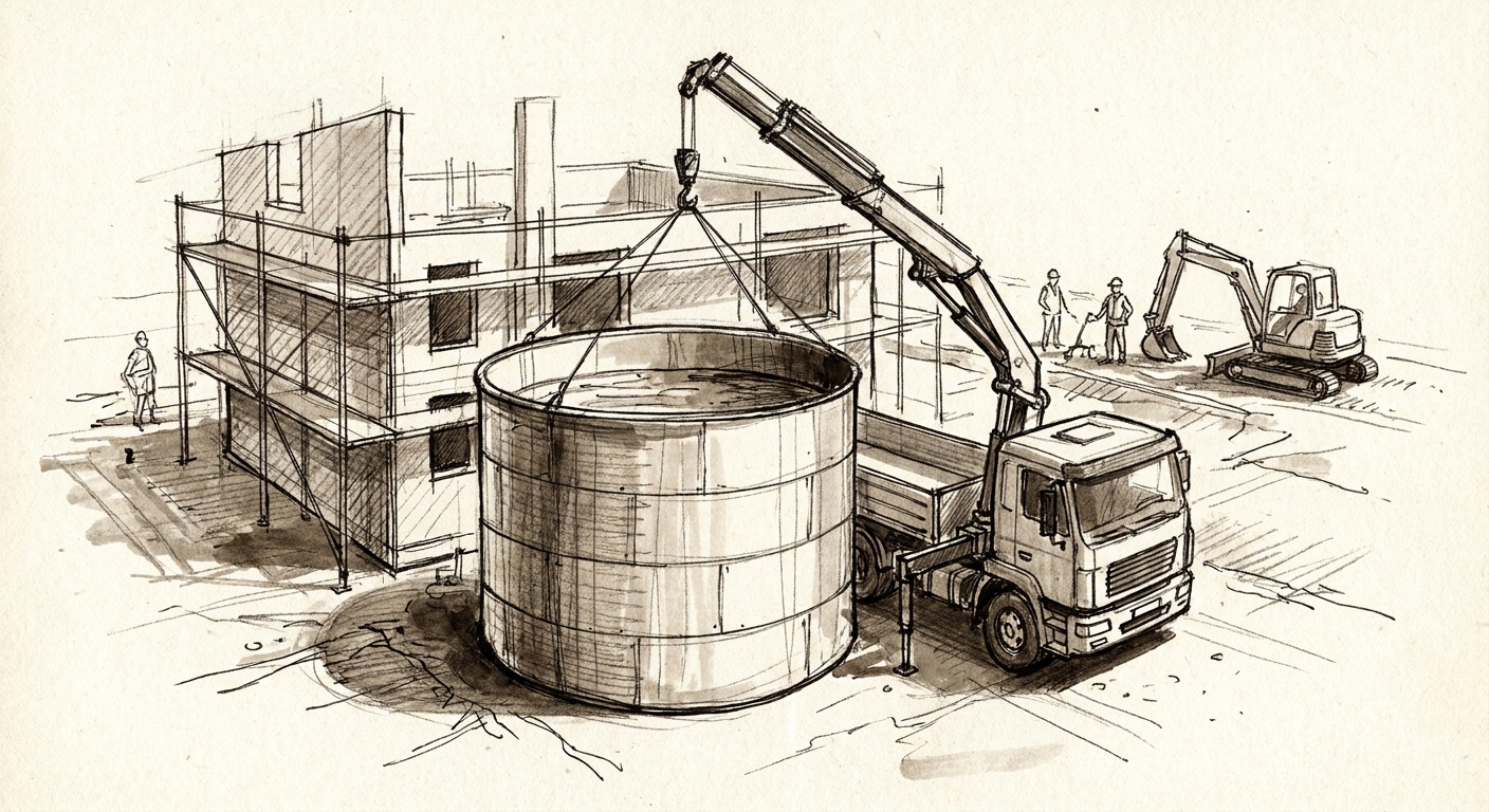 How to rent a holding tank for a construction project