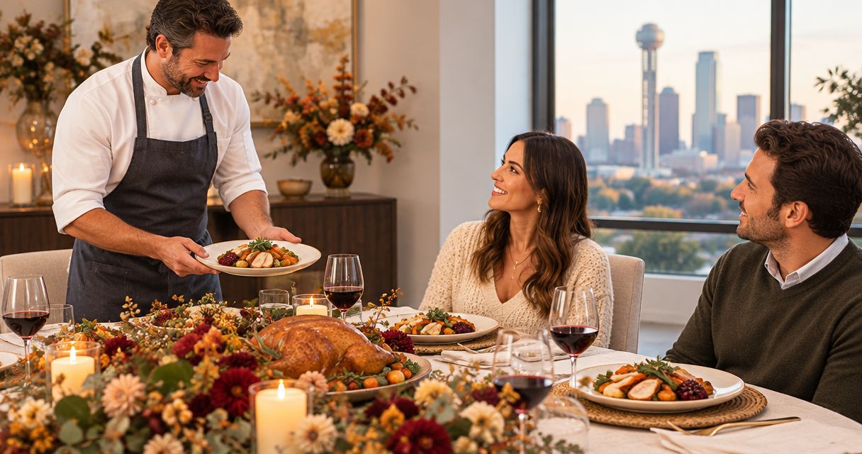 Private chef in Dallas for a Thanksgiving dinner at home