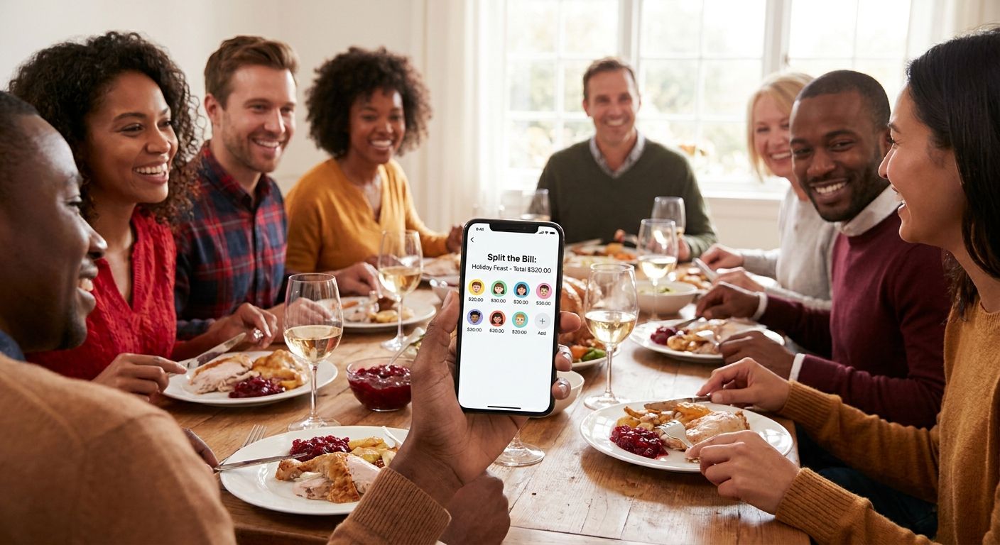 Bill splitting app for holiday dinners