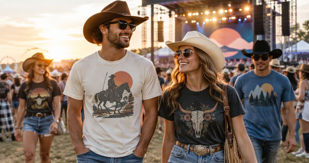 Best cowboy t shirts for concerts and festivals in 2026