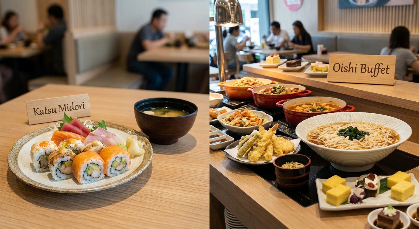 Katsu midori vs oishi buffet options