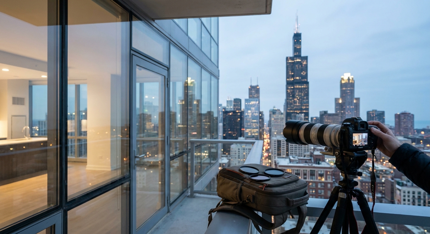 High rise apartments with skyline views for photographers