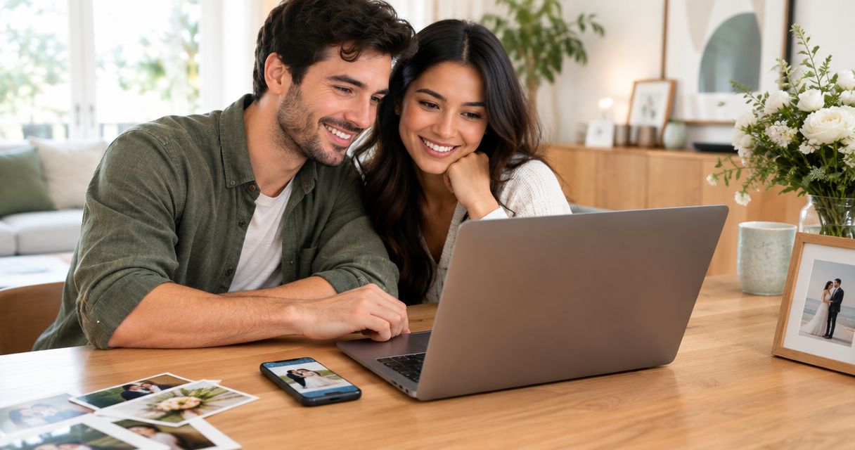 How to connect your engagement photos to your Zola wedding website