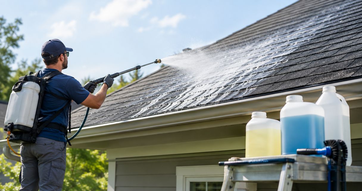 Best soft wash chemicals for roof cleaning in 2026