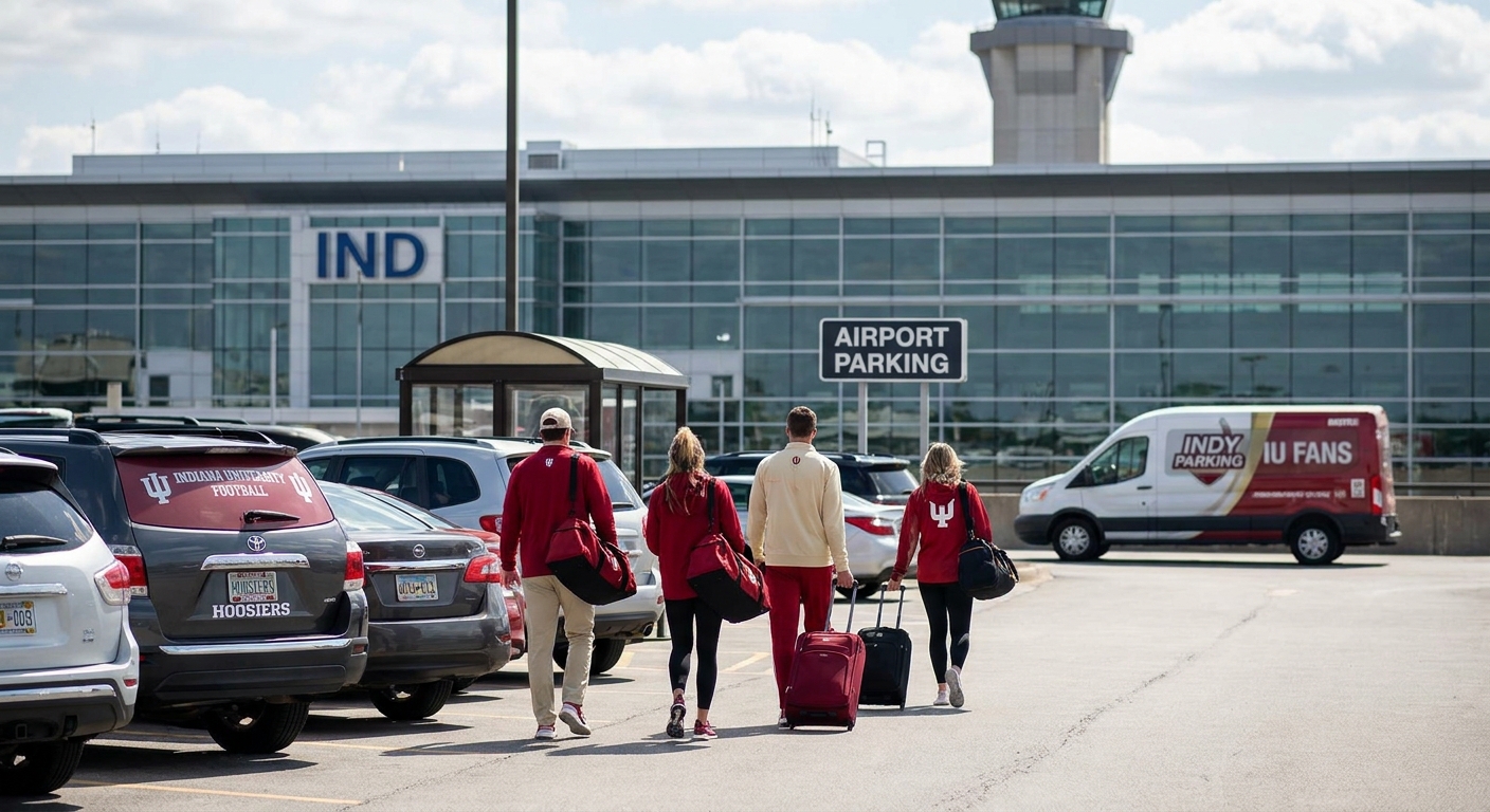 Parking for fans flying into Indianapolis for IU football