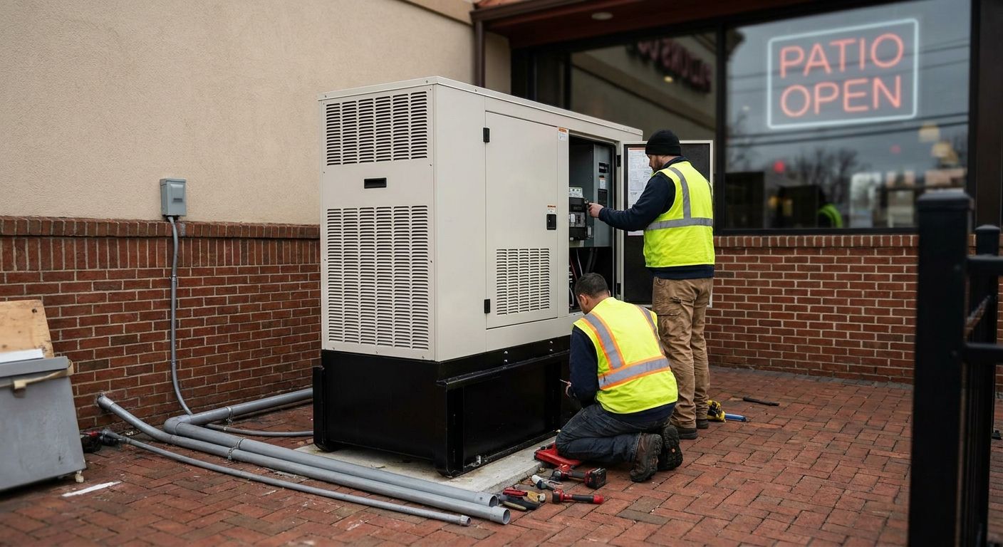 Backup generator installation for NJ restaurants